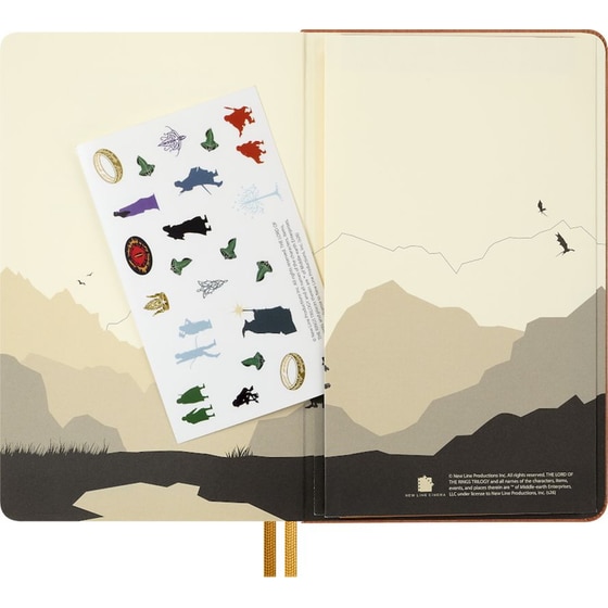 Σημειωματάριο Moleskine Limited Edition The Lord of the Rings Frodo & Sam Λευκό L Hardcover (1 Τεμάχιο) image 5