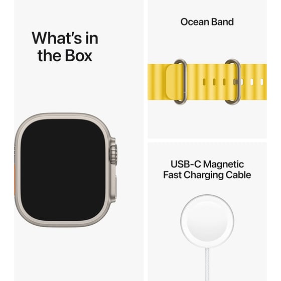 Apple Watch Ultra Titanium 49mm GPS + Cellular - Yellow Ocean Band image 7
