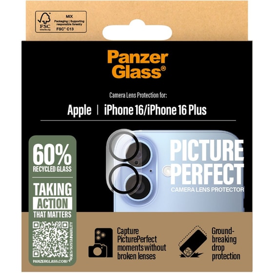 Προστατευτικό κάμερων Apple iPhone 16/iPhone 16 Plus - PanzerGlass Camera Lens Protection image 3