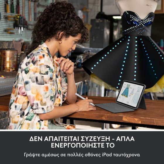 Γραφίδα Logitech Crayon (USB-C) για iPad - Ασημί image 3