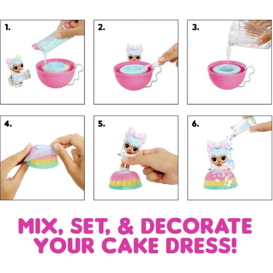 L.O.L Surprise Mix & Make Birthday Cake Κούκλα - (9 Σχέδια) image 2