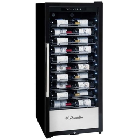 LA SOMMELIERE PRO110N για 107 Μπουκάλια Μαύρο Συντηρητής Κρασιών image 2