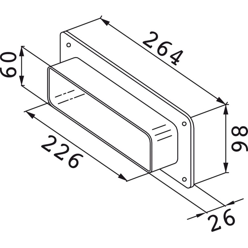 Franke Σύνδεσμος Τοίχου Πλακέ Alwr