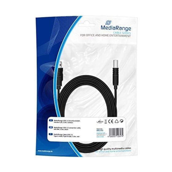 Καλώδιο MediaRange USB-A Male σε micro USB Male - 1.0m image 1