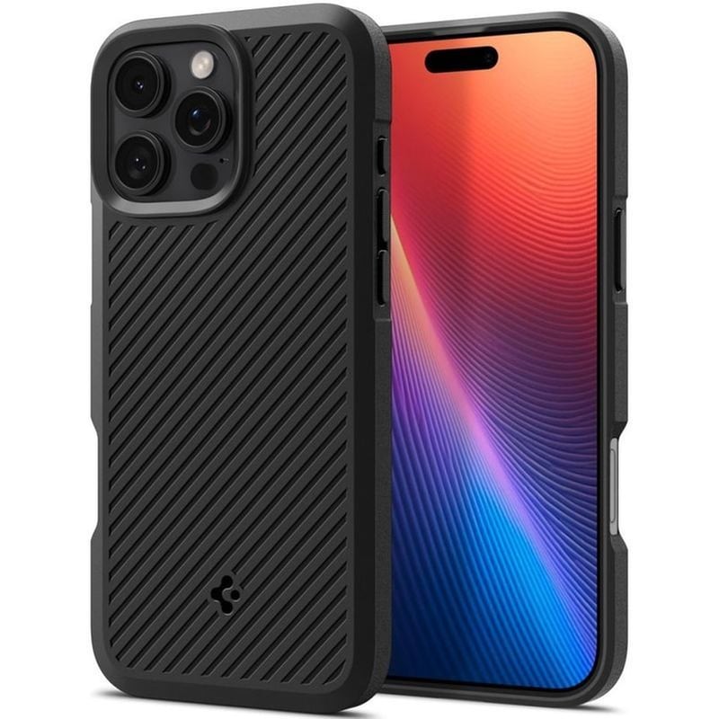 SPIGEN Θήκη Apple Iphone 16 Pro - Spigen Core Armor Ανθεκτική Σιλικόνης - Matte Black (acs08157)