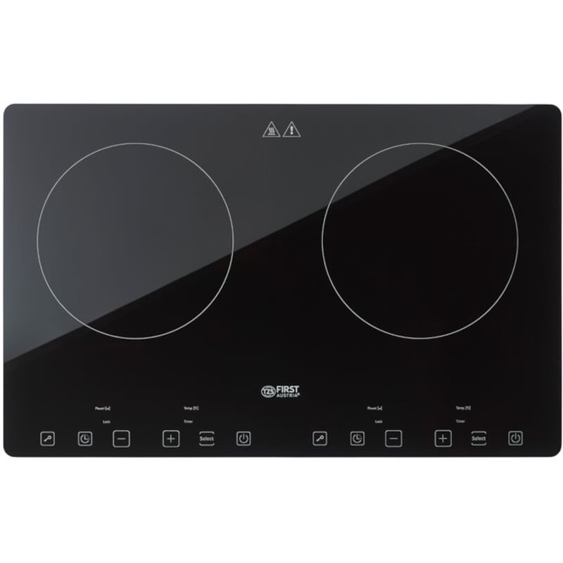 Διπλή Επιτραπέζια Εστία Επαγωγική FIRST AUTRIA FA-5095-3 2000 W Μαύρο