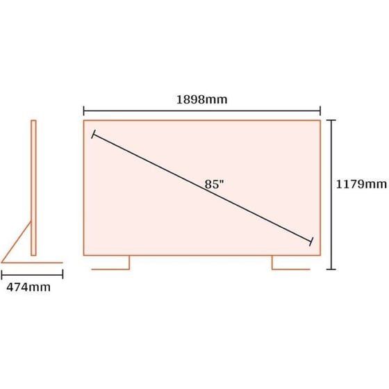 Hisense QLED 85" 4K Smart Τηλεόραση 85E7NQ PRO image 2