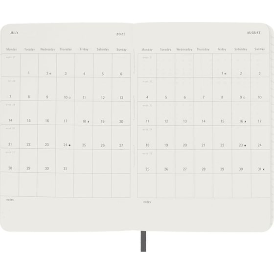 Ημερολόγιο Ημερήσιο Moleskine 2025 12M Pocket Black Soft image 5