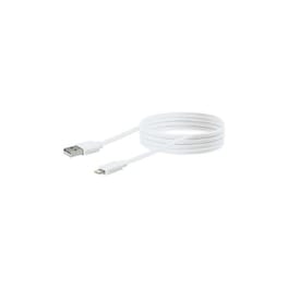 Καλώδιο Schwaiger Flat USB-A Male σε Lightning Male - 2m