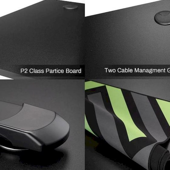 Σετ Eureka Ergonomic Γραφείο Gaming ERK-IOD-60B-V4 & Καρέκλα Python II ERK-GC08-R image 13