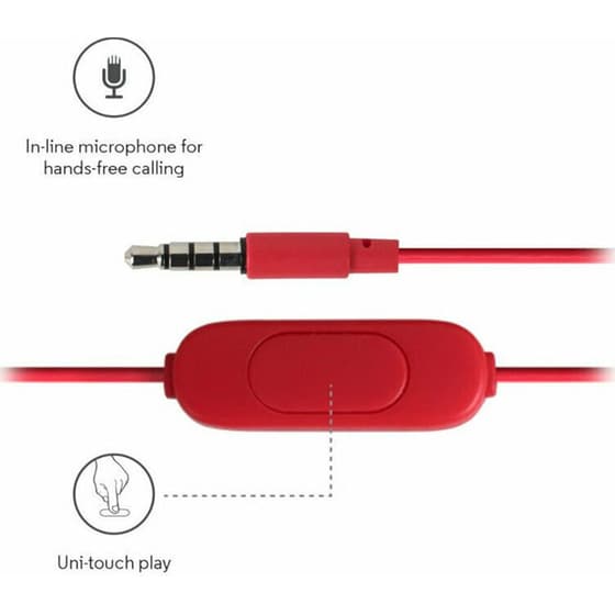 Ακουστικά Handsfree Motorola Earbuds 2 - Κόκκινο image 3