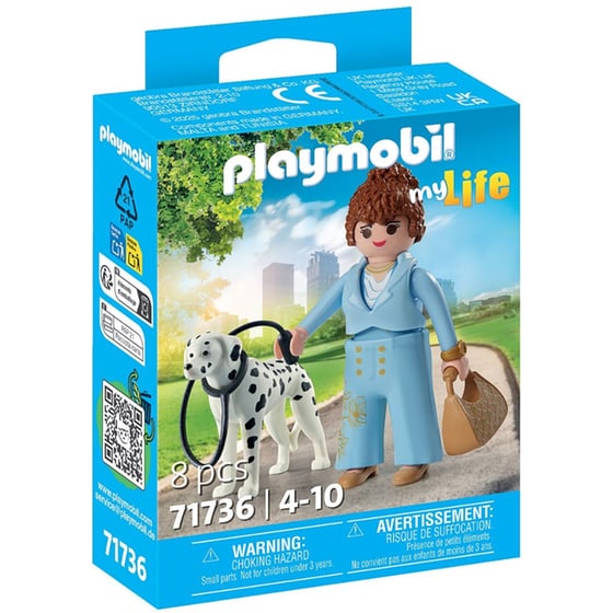 Playmobil Μοντέρνα Κοπέλα Με Σκυλί Δαλματίας (71736) image 0