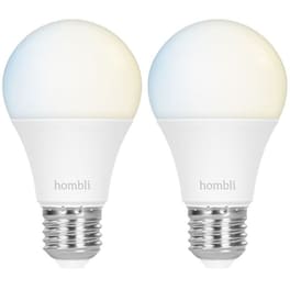 Έξυπνη Λάμπα Hombli Smart E27 9W WHT 2 Τμχ  - Ρυθμιζόμενο Λευκό