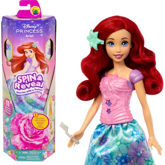Κούκλα Disney Princess Spin & Reveal - Άριελ image 0