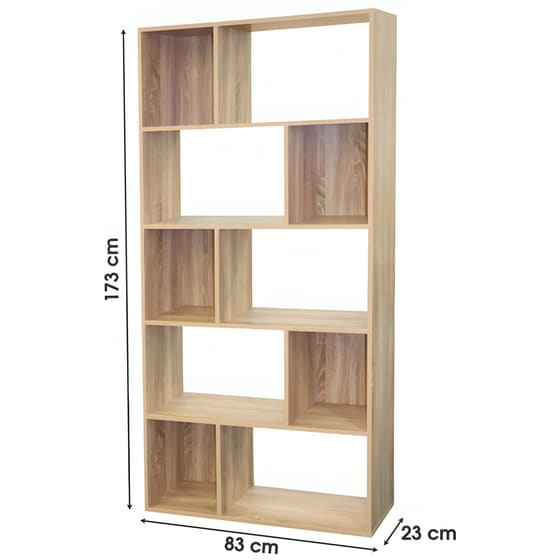 Βιβλιοθήκη Aria Trade MDF 83x23x173 cm - Καφέ image 1