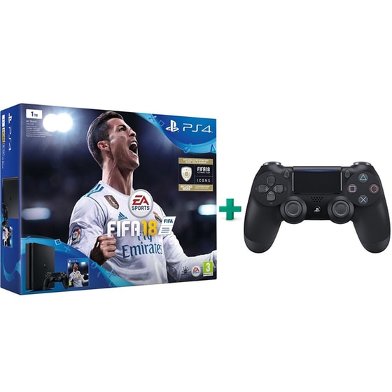 Sony PlayStation 4 - 1TB Slim & FIFA 18 & 2ο χειριστήριο image 0