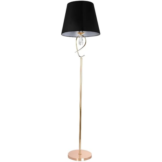 Φωτιστικό Δαπέδου Aca Decor Basilico Tnk81490cg1f Copper από Μέταλλο/Ύφασμα - Μαύρο/Χρυσό image 0