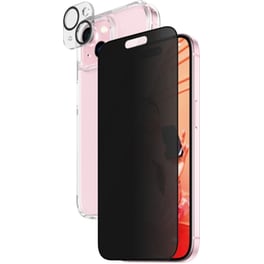 Θήκη & Προστασία Οθόνης / Καμερών Apple iPhone 15 - PanzerGlass Privacy Bundle Hardcase with D30 - Διάφανο