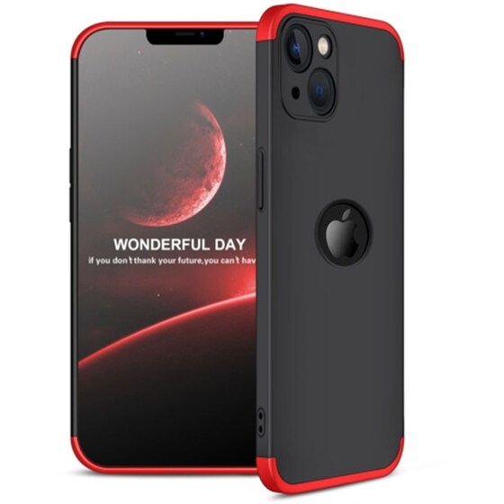 Θήκη Apple iPhone 13 - GΚΚ 360 Full Body Protection - Μαύρο/Κόκκινο image 0