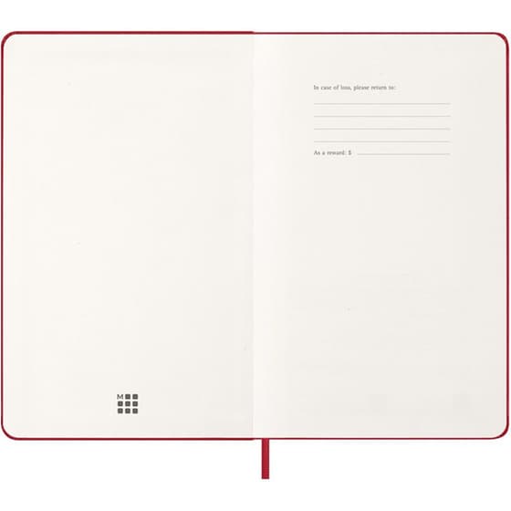 Ημερολόγιο Εβδομαδιαίο 2027 Moleskine 12M L Hardcover Κόκκινο image 3