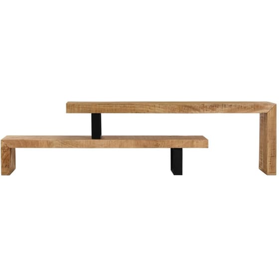 Έπιπλο Τηλεόρασης VidaXL από Ξύλο 120x30x40cm - Μαύρο/Καφέ image 4