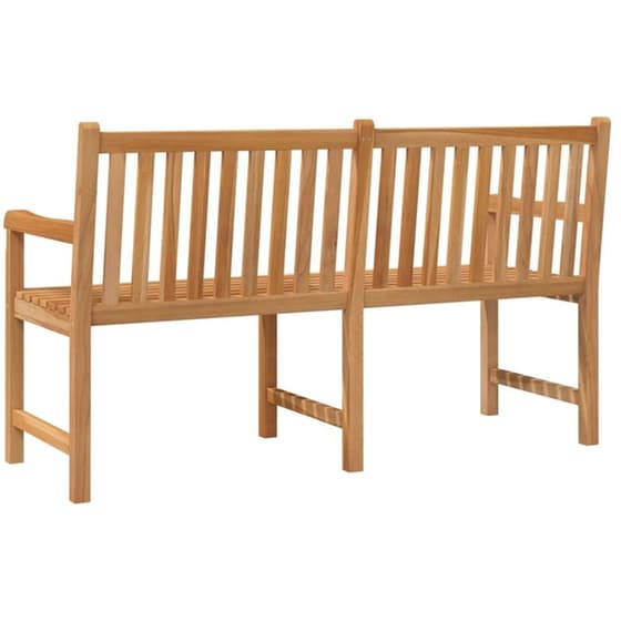 Παγκάκι Κήπου VidaXL από Μασίφ Ξύλο Teak 150x60x90 cm - Καφέ image 2