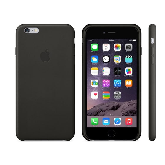 Θήκη iPhone 6/6S Plus - Apple Leather Case MGQX2ZM/A Μαύρο image 4
