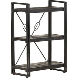 Βιβλιοθήκη VidaXL από Μέταλλο 60x30x80 cm - Μαύρο
