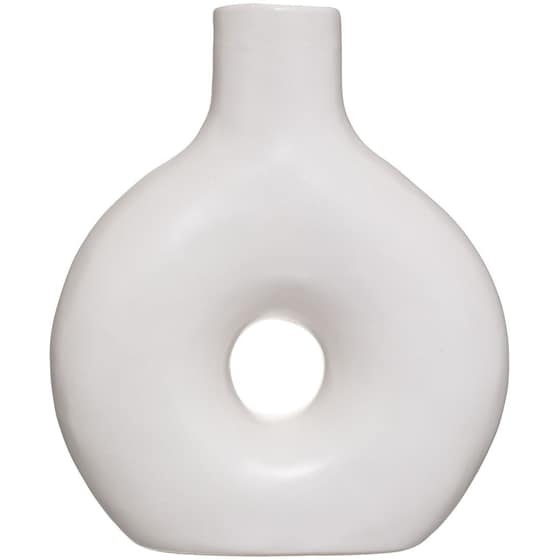 Διακοσμητικό Βάζο Spitishop Κεραμικό A-s Circle White 185411 17x21cm - Λευκό image 1
