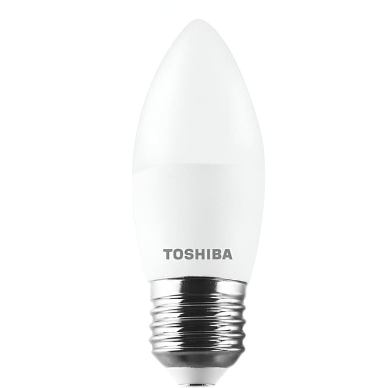 TOSHIBA Λάμπα LED Toshiba C37 E27 4.7W 3000K - Θερμό Λευκό