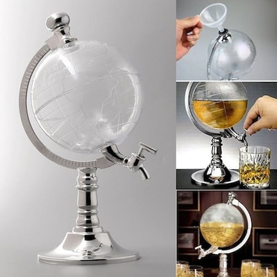 Διανεμητής Ποτών Μπύρας Υδρόγειος Σφαίρα Χωρητικότητας 3.5l Με Eιδική Kάνουλα Ροής image 3