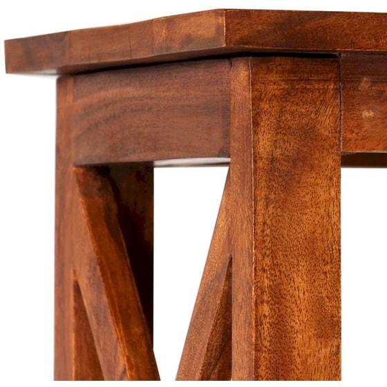 Βιβλιοθήκη VidaXL από Μασίφ Ξύλο Ακακίας 60x30x160 cm - Καφέ image 6