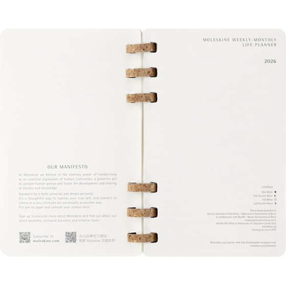 Ημερολόγιο Σπιράλ Moleskine 2026 12Μ Large Spiral Black Soft image 4