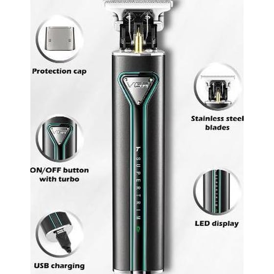 Κουρευτική Μηχανή VGR V-009 PROFESSIONAL Μαύρο image 4