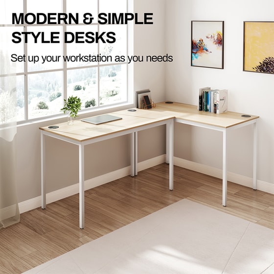 Γραφείο Μελέτης Eureka Ergonomic από Μοριοσανίδα 120x60cm - Μπεζ image 4
