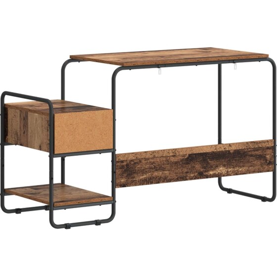 Γραφείο VidaXL με Αποθηκευτικό Χώρο 131,5x50x75,5 cm - Δρυς image 5