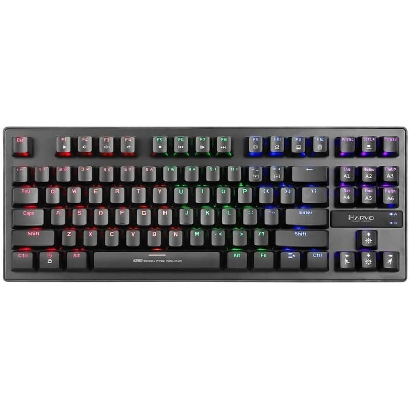 MARVO Marvo KG901 Gaming Μηχανικό Ενσύρματο Πληκτρολόγιο Tenkeyless με Custom Blue διακόπτες και RGB φωτισμό (US)