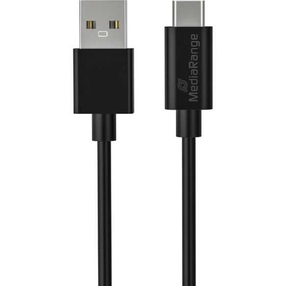 Καλώδιο Φόρτισης MediaRange USB-C to USB-A 3.2 1.2m - Μαύρο image 1