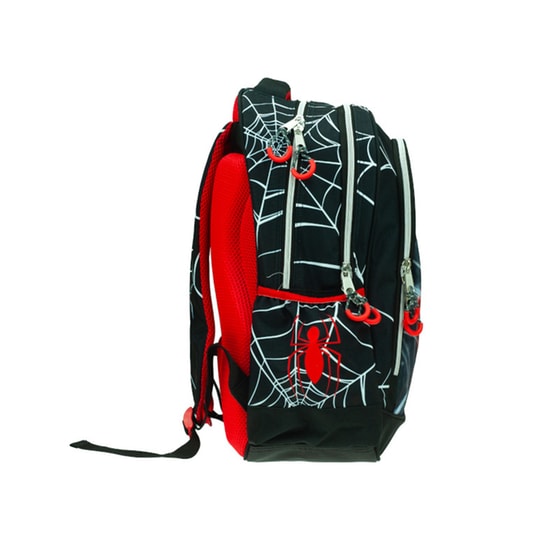 Τσάντα Πλάτης Δημοτικού Οβάλ Gim Spiderman Black City image 3