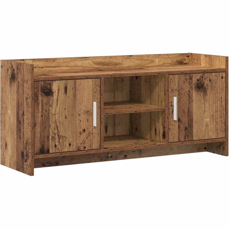 Έπιπλο Τηλεόρασης VidaXL 102 x 33 x 47 cm - Παλαιωμένο Ξύλο