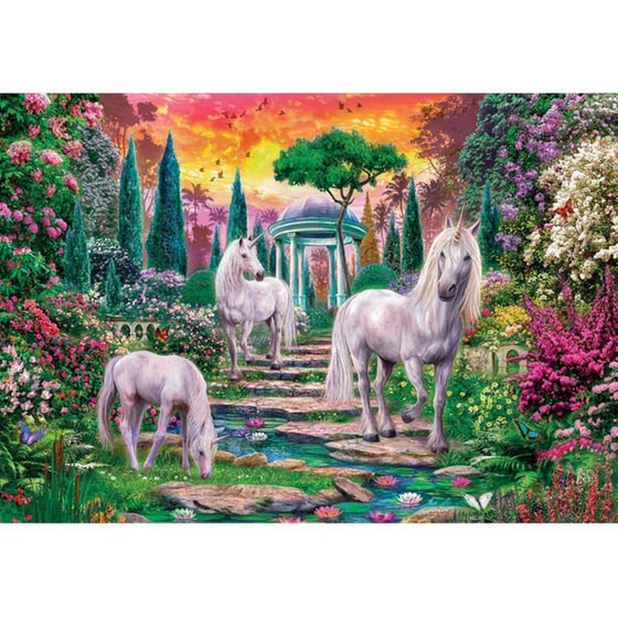 Παζλ Clementoni High Quality Κήπος Με Μονοκερους (2000 Κομμάτια) image 1