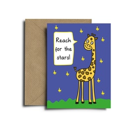 Ευχετήρια Κάρτα Spread The Magic Giraffe Kraft Collection