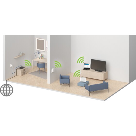 Devolo Repeater 1200 Repeater Wi-Fi 5 Dual Band (2.4 & 5 GHz) 600Mbps image 3
