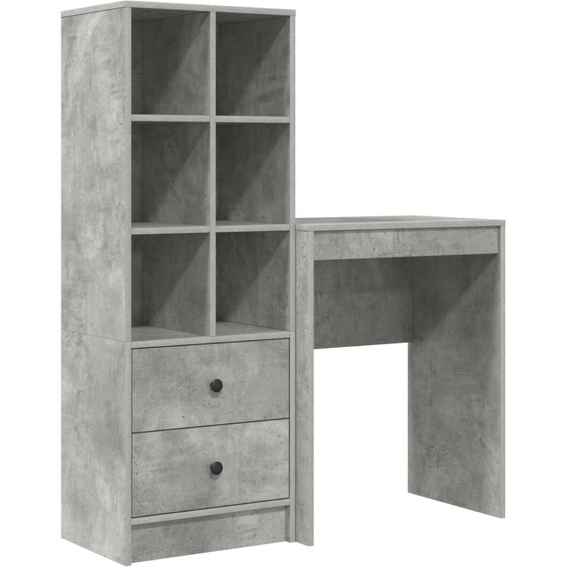 Γραφείο VidaXL 105,5x34x127 cm - Γκρι Σκυροδέματος (2 τεμ.)