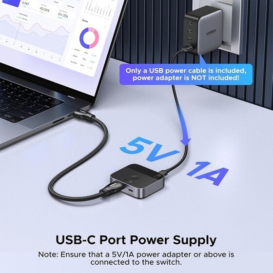 Ugreen Hub 2 Θυρών USB 2.0 με σύνδεση USB-CΚωδικός: 55451 image 8
