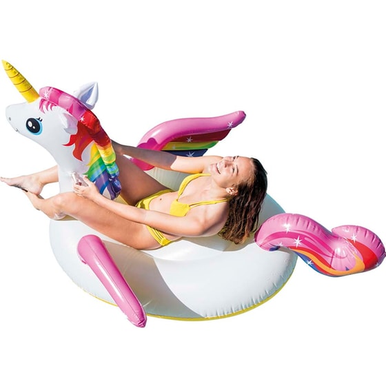 Φουσκωτό Παιχνίδι Θαλάσσης Intex Μονόκερος 193 cm - Πολύχρωμο image 1