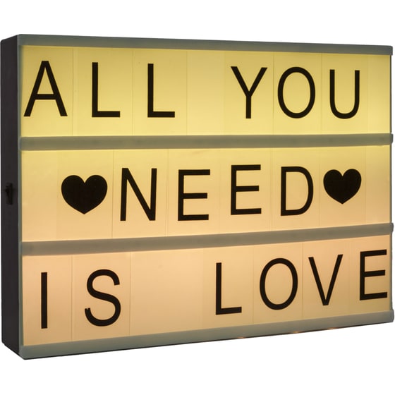 Διακοσμητικό Φωτιστικό Light Box Spitishop με Led 4.5x22cm - Λευκό image 1