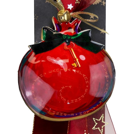 Κρεμαστό Χριστουγεννιάτικο Γούρι Μεταλλικό - Ρόδι με Κλειδί image 1