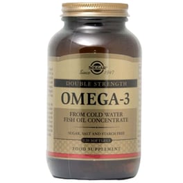 Λιπαρά Οξέα Solgar Omega-3 Double Strength - 120 μαλακές κάψουλες