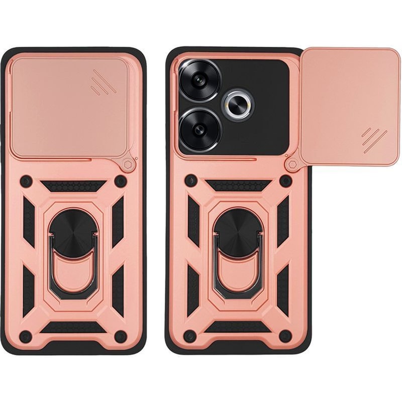 SONIQUE Θήκη Xiaomi Poco F6 5G - Sonique Ring Armor Campro - Χρυσό